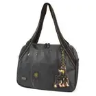 New Chala Bowling Zip Tote Large Bag BLACK Coin Purse DOBERMAN Dog Coin Purse
