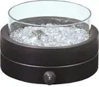 Amazon Basics 14 in 9,000 BTU Round Tabletop Propane Gas Fire Pit, Brown