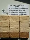 12 BARS CINNAMON PEPPERMINT OAT & HONEY GOAT MILK SOAP HAPPY GOAT CREAMERY PINK