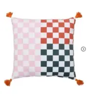 Reversible Throw Pillow Checkered - Bullseye's Playground"*