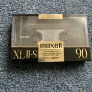 MAXELL XLII-S Cassette Tape, 90 Minutes New Old Stock Japan Brand New Sealed