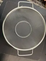 Mesh Basket with handles Stainless Steel Sink Sieve Wash Kitchen Basin