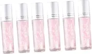 WOFASHPURET 6Pcs Essential Oil Roller Bottles for DIY Liquids Portable Cosmetic Bottles with Caps for Home Use