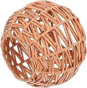 SEWACC Imitation Rattan Lampshade for Ceiling Pendant Woven Covers for Vintage Home Decor Kitchens Dining Rooms Cafes and Lofts Easy Installation Retro Style