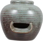 Fountain Flowing Water Clay Pot Decoration Outdoor Ornaments Waterfall Mini Ornaments Fish Tank Jar Fountain Outdoor Tabletop Fountain Ornament Home Decor Pond Fountains Ceramics