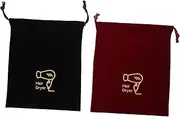 PLAFOPE 2 Pcs Hair Dryer Storage Pouch Drawstring for Hotel Home Uni Dorm Tidy up Your Space Easily