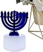Fellflying Hanukkah LED Light, Desktop Chanukah Lamp, Hanukkah Light Decor Home Chanukah Lamp Desktop Ornament for Bedroom Living Room