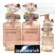 &honey Melty Moist Repair Shampoo & Treatment & Hair Oil Set Care Rose Honey
