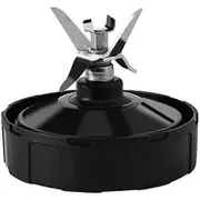 Compatible For Ninja Blender Replacement Parts Assembly 7 Fins, Extractor Blade Blender Cup Parts for BL451 BL456 Black Silver