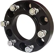 Szwaldaper Car Wheel Gasket 1PCS 6hole, for Land Cruiser, for Prado 120 150 6x139.7 35mm Hubcentric 106.2mm Car Aluminum Wheel Spacer Adapter Wheel Spacers Car Wheel Spacer Adapter(Black 30mm)