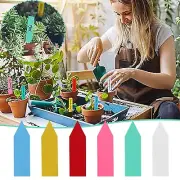 100Pcs Plastic Tags Nursery Garden Seed Labels Pot Marker Nursery Garden Stake