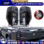 Pair LED Tail Light Lamp Smoked Fits MITSUBISHI TRITON MR GLS GSR 2018-ON (for: Mitsubishi)