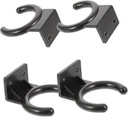 NOLITOY 4pcs Microphone Holder Wall Mount Secure Mic Hanger for Ktv Meeting Rooms and Stage Performances Compact Design Easy Installation Non Slip Support