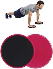 Pack of 2 Double Sided Slider for Abdominal Training, Full Body Gliding Discs for Home, Gym and Floors - Fitness Yoga