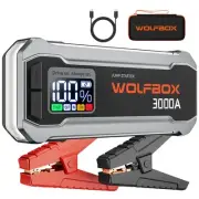 3000A Jump Starter,12V Car Battery Jump Starter, 65W Quick Charge (No Adaptor)