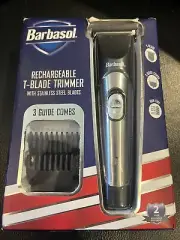 Barbasol #CBT1-6001-BLK BARBASOL RECHARGEABLE T-BLADE TRIMMER Brand New Sealed