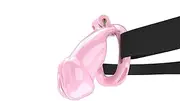 Plastic Chastity Cage Cock Lock Sissy for Men Abstinence Penis Cage Sex Toys Male Large BDSM Chastity Devices for Sexual 4 Adjustable Rings and Invisible Lock & Elastic Auxiliary Belt