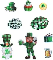 PAMINGONO Patrick's Day Car Decoration Green Gnome Magnet Reflective Sticker for Vehicle