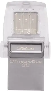 Kingston DataTraveler 32 GB Micro Duo Type C USB 3.1 Gen 1/USB 3.0 Flash Drive