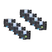 8PK Compatible for Brother P-touch TZ TZe 143 Blue on Clear Label Tape 3/4" 18mm