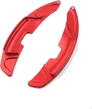 For Lexus For ES300h For ES350 For_Z10 2019 2020 1 Pair CNC Aluminum Car Steering Wheel Shift Paddle Shifter Cover Accessories(Red)