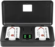 Battery Charger with Tow NP-BN1 (1000mAh) Batteries Compatible with Sony Cyber-Shot DSC-TX5 TX7C TX9C TX10 DSC-W310 W320 W330 DSC-T99 T99DC T110D Cameras