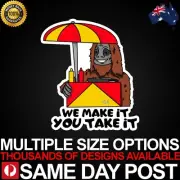 SASSY FOOD WE MAKE IT Vinyl Car Sticker Decal Cheap Big Lez Show Aussie Meme