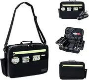 [G&BPRO] Crossbody Briefcase with Extending Tray System | All-in-one Mobile Workstation Travel Bag