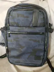 Duchamp Camo Navy Backpack MSRP $175. 3 compartments. Laptop and tablet pockets
