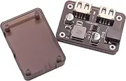 Tunghey DC 12V to 5V USB Buck Converter - 2 Port Fast Charger Board, Auto Power Supply Adapter, 6-30V, 2.5A, 12V/24V to 5V/9V Voltage Regulator, Car Volt Transformer (Black CASE)