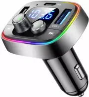 LIHAN USB C Bluetooth Adapter for Car, AUX Wireless FM Radio Transmitter, Handsf