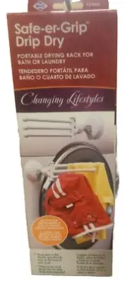 DRYING HOOK WHITE PLASTIC REUSABLE Safe-Er-Grip 42980