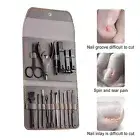 Manicure Kit Easy-open Button Manicure Kit Nail Care Kit with 16 Tools Case