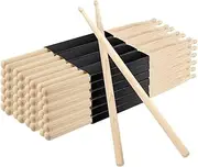 24 PCS 12 Pair 5A Drum Sticks Classic Maple Wood Drum Stick for Adult、Students and Beginners Tip DrumSticks Anti Slip and Durable for Acoustic Drums Electronic Drums Professional Jazz
