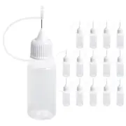 15pcs Glue Bottle Transparent Applicator DIY Quilling Tool Precision Bottle