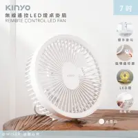 在飛比找momo購物網優惠-【KINYO】充插兩用7吋USB風扇壁扇DC扇掛扇循環扇/U