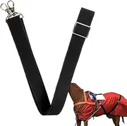 Horse Blanket Leg Straps - Leg Straps for Horse Blankets | Horse Blanket Replacement Strap Length Adjustable | Polyester with Double Swivel Snaps Equestrian Supplies for Adults, Athletes