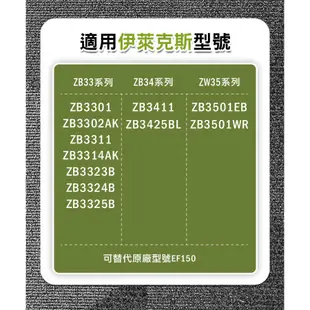 HEPA濾網 適用伊萊克斯 吸塵器濾芯 ZB33 ZB34 ZB35 副廠EF150 耗材 配件