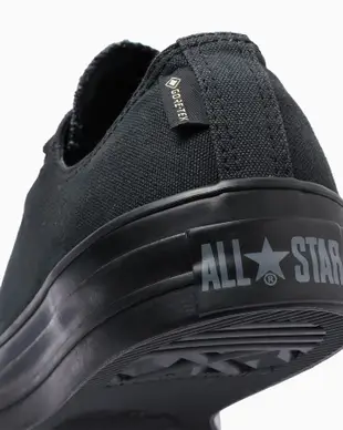 日本限定 Converse ALL STAR Ⓡ GORE-TEX OX 低筒 防水 防潑水 黑色全黑/ 23.5 cm