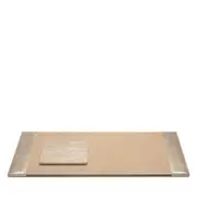 Pigeon & Poodle Viana Metallic Trim Blotter & Mouse Pad