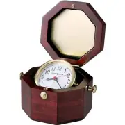 NEW Howard Miller Chronometer Alarm Clock, Dark Rosewood, 18cm