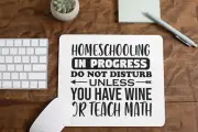 Homeschooling in Progress Mouse Pad for Computer Office Gaming Desk Non-Slip