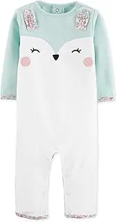 [Carter's] Bunny Footie White SkyBlue