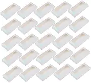 MERRYHAPY 25pcs Eyelash Box Lashes Fluffy Lash Boxes Storage Natural Look Fake Cluster Eyelash Extensions Wispy False Eyelashes Container Faux Lashes Makeup Almond Colorful Glitter Paper