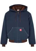 Ice Cream Work Logo-print Canvas Jacket - Navy - L L
