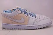 Nike Air Jordan 1 Low Canvas White Worn Blue Sail Iris DQ4151-500 Women's Sz 12