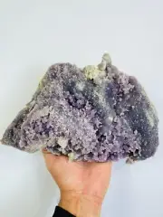 Large Grape Agate / Purple Chalcedony Crystal Cluster G068