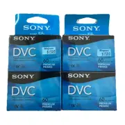 NEW SONY DVC MiniDV 60 4 PACK DIGITAL VIDEO CASSETTE 4x DVM60PRR PREMIUM