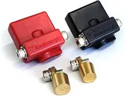 KnuKonceptz Ultimate Battery Terminal v2 Pair- Positive and Negative with Vertical Top Post Adapters, UBT-20PN-VTPA