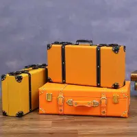 在飛比找Yahoo!奇摩拍賣優惠-復古時尚手提箱 皮箱 文青風收納箱 造型箱 置物箱 裝飾箱 